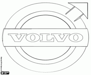 kolorowanka Volvo logo