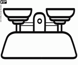 kolorowanka Waga laboratorium