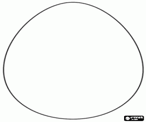 kolorowanka Wielki Wielkanocne jajko  do ozdobienia