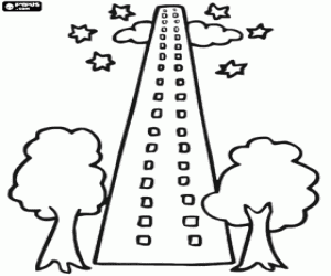 kolorowanka Wieżowiec, bardzo wysoki budynek