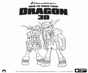 kolorowanka Wikingowie braci Thorston