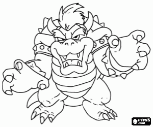 kolorowanka Wróg Mario, Bowser