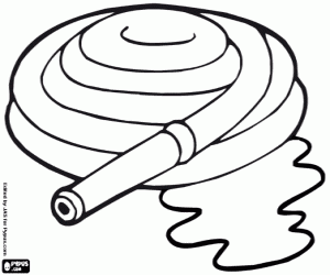 kolorowanka Wąż pożarniczy