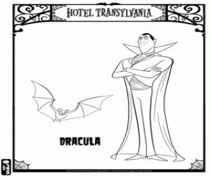 kolorowanka Właściciel hotelu jest Dracula