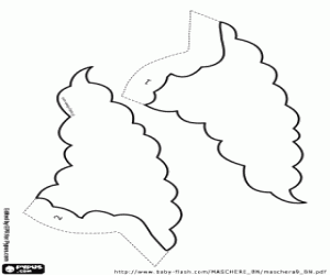 kolorowanka Włosów Klaun Krusty