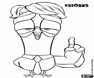 kolorowanka Wścibski Toady gołąb