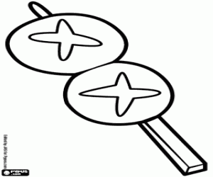 kolorowanka Yaki Shitake, japoński grzyby