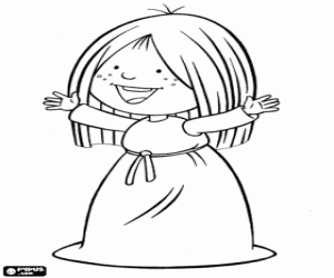 kolorowanka Ylvi, przyjaciółka Vicky Viking