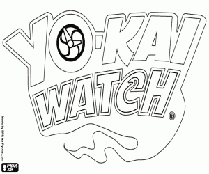 kolorowanka Yo-kai Watch oryginalne logo
