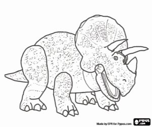 kolorowanka Zabawka Triceratops Trixie