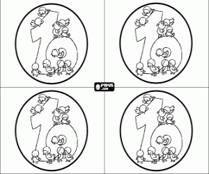 kolorowanka Zaproszenia dla dziesięciu lat impreza