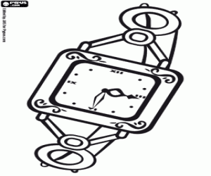 kolorowanka Zegarek, klejnot