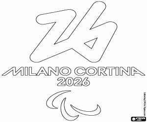 kolorowanka Zimowe Igrzyska Paraolimpijskie Mediolan-Cortina 2026