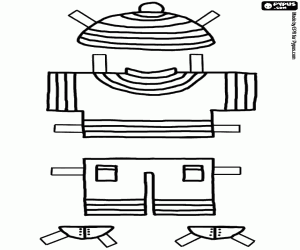 kolorowanka Zimowe ubrania dla gra ubieranki