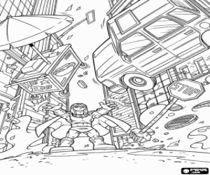 kolorowanka Zła Magneto, SuperHeroSquad