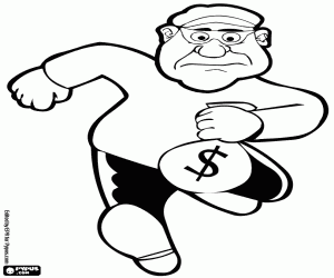 kolorowanka Złodziej ze łup