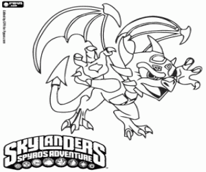 kolorowanka Złowrogi Skylander Cynder
