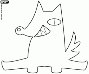 kolorowanka Zły wilk