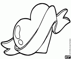 kolorowanka Święty Walenty serca