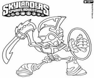kolorowanka Życia martwe Skylander Chop Chop