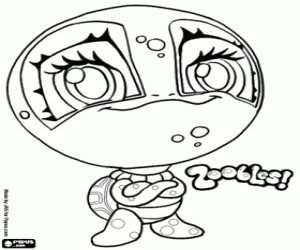 kolorowanka Żółw, Zooble z Petagonia