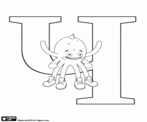 kolorowanka Ч rosyjski litera z Pypus